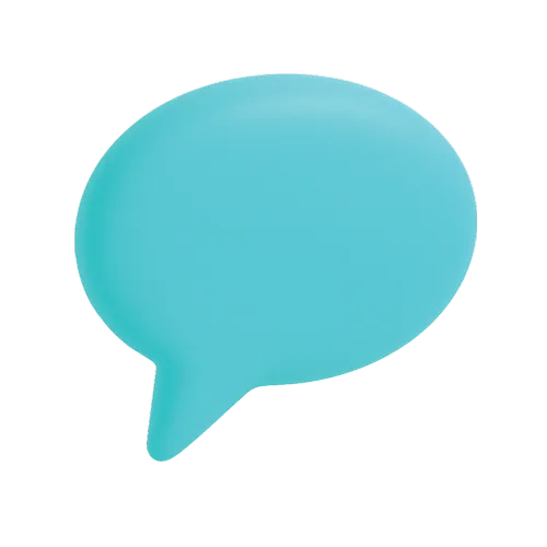 Ícono de burbuja de chat, atención por mensaje con Ópticas CV+